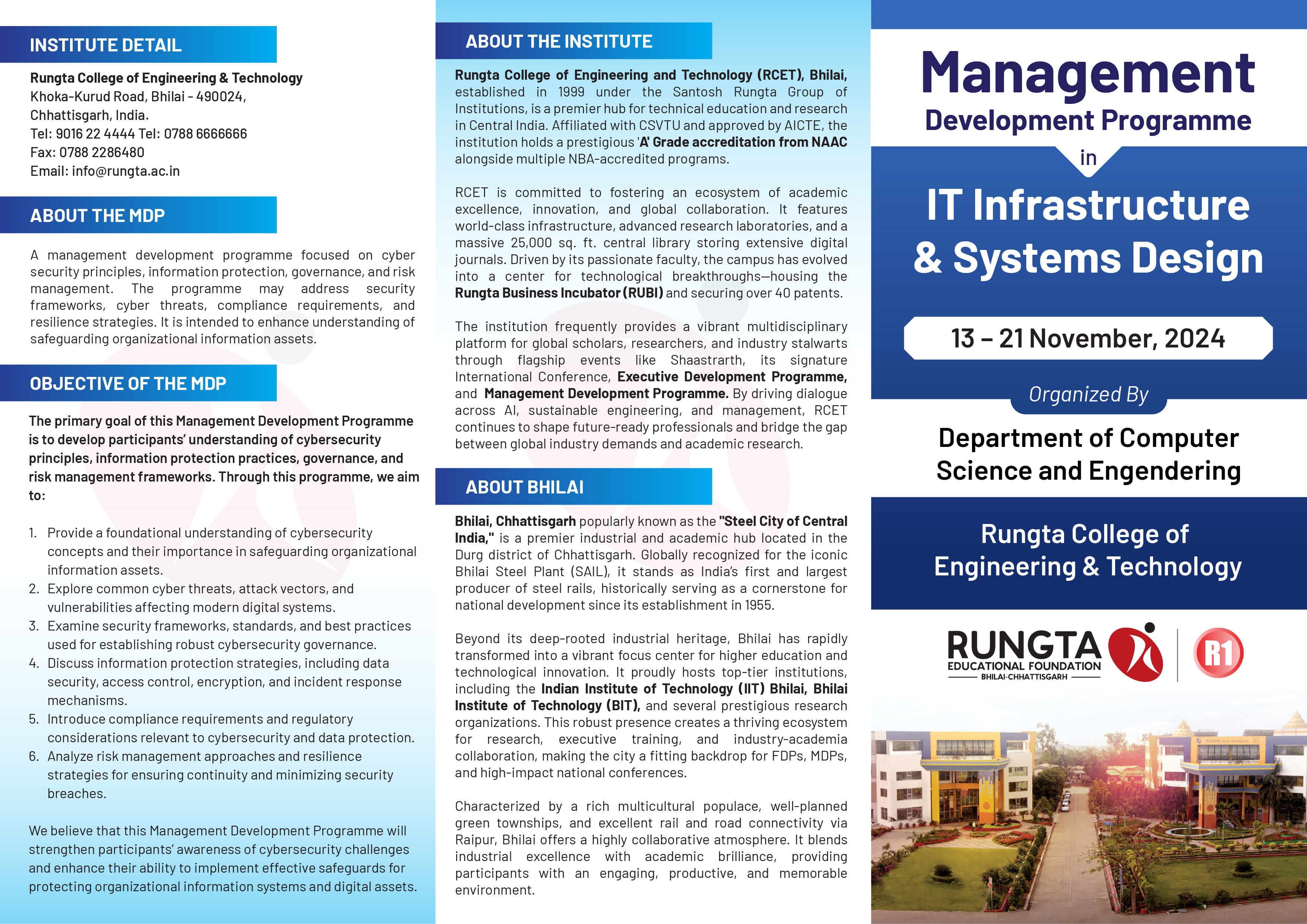 Management Development Program in IT Infrastructure & Systems Design
